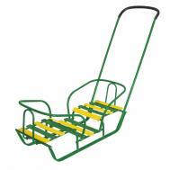 Санки Игрушка "Санки-двойняшки" СД зеленый Ника