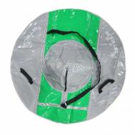 Санки надувные 125 см STELS Тюбинг тент без камеры СН040.125 серый/серый+салатовый NovaSport