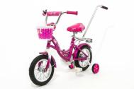Велосипед 12"  GIRL С РУЧКОЙ Zigzag