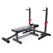 Скамья прямая со стойками под штангу  AKYEN D2031TJ07 DFC