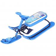 Снегокат  "Ника кросс" СНК с кроликом (синий каркас) Игрушка