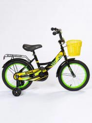 Детский велосипед  CLASSIC 20", черный/желтый/зеленый Zigzag
