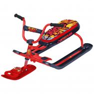 Снегокат  "Ника джамп" СНД1 с граффити на красном Игрушка