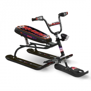 Снегокат  "Snowdrive" СНД3 "граффити на черном" Игрушка