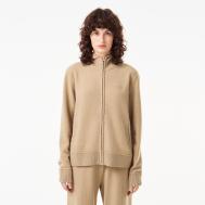 Женский шерстяной свитер-толстовка  на молнии с капюшоном Lacoste