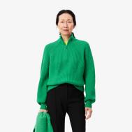 Женский шерстяной свитер  на молнии Lacoste