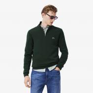 Мужской хлопковый свитер  на молнии с высоким воротом Lacoste