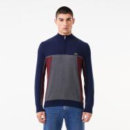 Мужской хлопковый свитер  на молнии с высоким воротом Lacoste