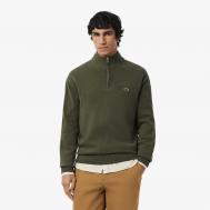 Мужской шерстяной свитер  на молнии с высоким воротом Lacoste
