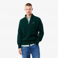 Мужской свитер  из овечьей шерсти на молнии Lacoste
