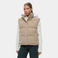 Женский стёганый жилет  с капюшоном Lacoste