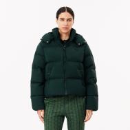 Женская короткая куртка  с капюшоном Lacoste