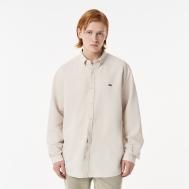 Мужская рубашка  из смеси хлопка и льна Lacoste