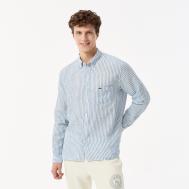 Мужская льняная рубашка  в полоску Lacoste