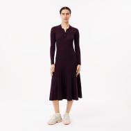 Женское шерстяное платье  с длинными рукавами Lacoste