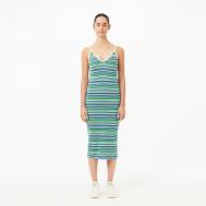 Женское длинное платье  в полоску Lacoste