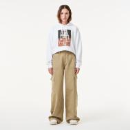 Женские прямые джинсовые брюки  Loose Fit Lacoste