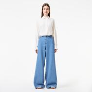 Женские прямые джинсы  с высокой талией Lacoste