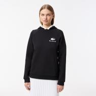 Женская хлопковая толстовка  с капюшоном Lacoste