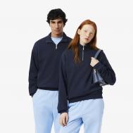 Хлопковый свитшот  Unisex Loose Fit из плотного флиса с застежкой-молнией на воротнике Lacoste