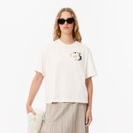 Женская хлопковая Футболка  OVERSIZED Lacoste