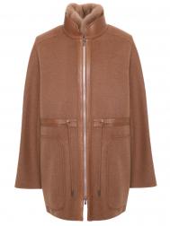 Парка шерстяная с мехом норки KITON