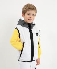 Жилет легкий махровый белый для мальчика  (98) Gulliver