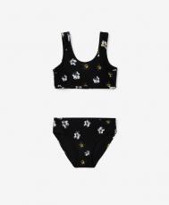 Купальник раздельный с цветочным рисунком белый для девочек  (134-140) Gulliver