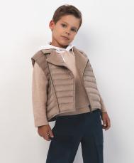 Жилет стёганый из экозамши бежевый  Select (146) Gulliver