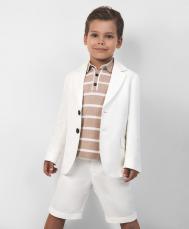 Шорты льняные молочные  Select (110) Gulliver