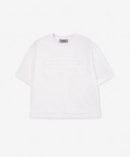 Футболка трикотажная с надписью белая  Select (110) Gulliver