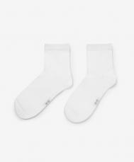 Носки высокие набор из 2-х штук белые  (26-28) Gulliver