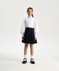 Юбка в складку для девочки синяя  (152) Gulliver