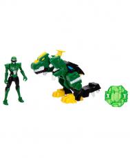 Динозавр - трансформер Тирэкс с фигуркой Джеки MINIFORCE