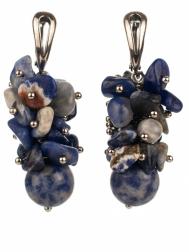 Серьги Бусики-Колечки