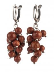 Серьги Бусики-Колечки