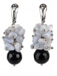 Серьги Бусики-Колечки