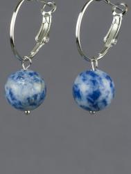 Серьги Бусики-Колечки