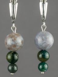 Серьги Бусики-Колечки