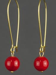 Серьги Бусики-Колечки