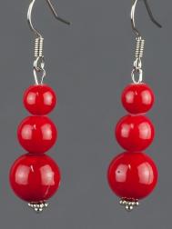 Серьги Бусики-Колечки