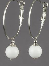 Серьги Бусики-Колечки