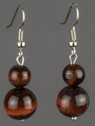 Серьги Бусики-Колечки