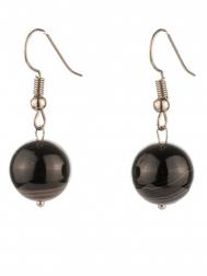 Серьги Бусики-Колечки