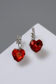 Серьги со стразами QF