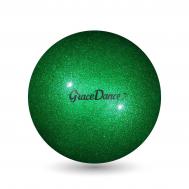 Мяч для художественной гимнастики , d=16,5 см, цвет изумрудный с блеском Grace Dance