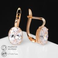 Серьги со стразами QF