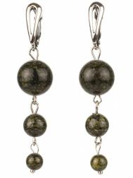 Серьги Бусики-Колечки