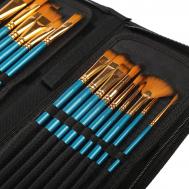 Набор кистей , нейлон, 15 штук, в пенале-подставке Calligrata