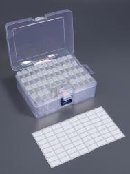 Органайзер для хранения мелочей, 42 баночки, 18×11.8×5.8 см, прозрачный Арт Узор